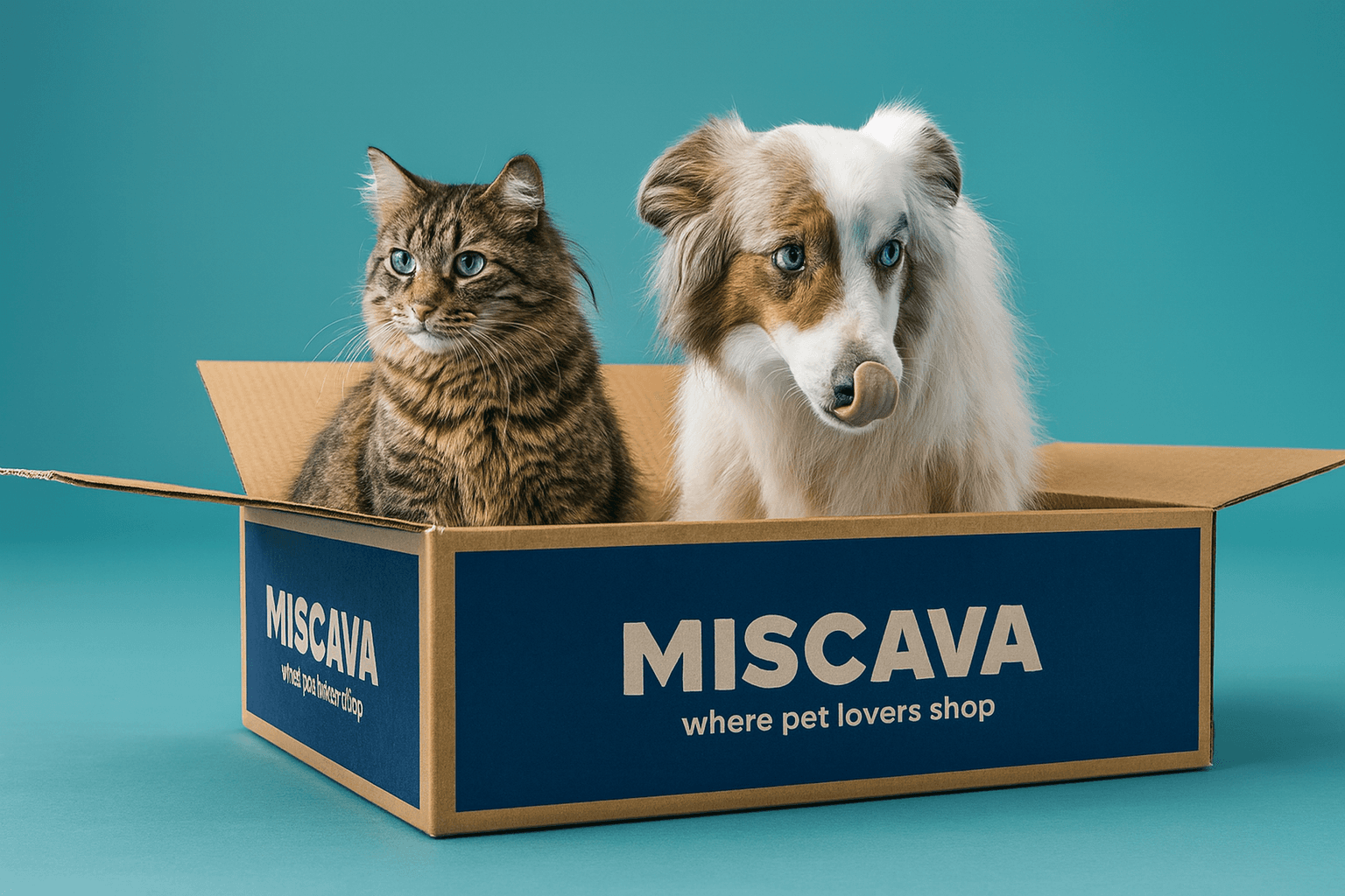 Golden retriever enjoying treats from Miscava