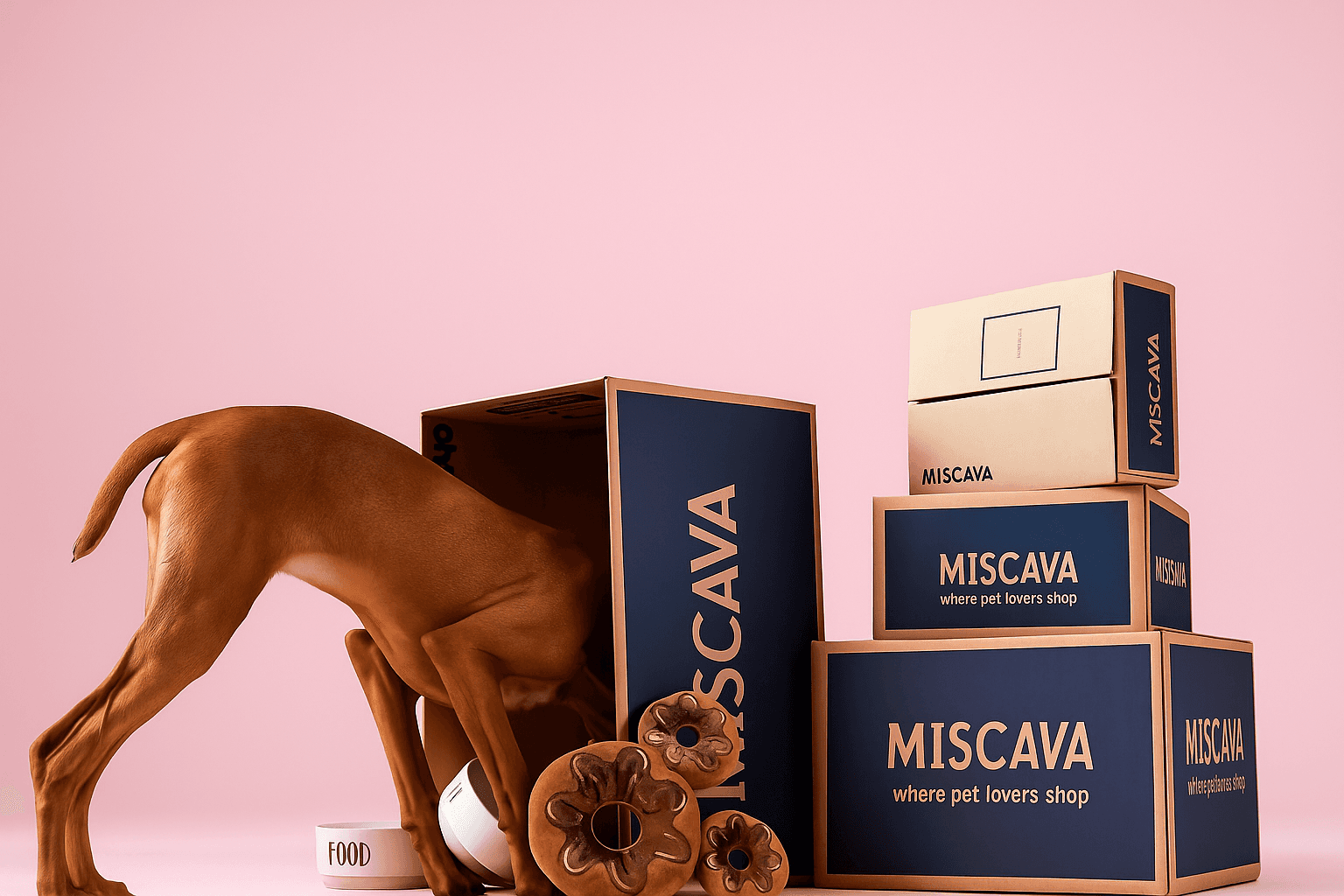 Pet owners shopping for accessories on Miscava